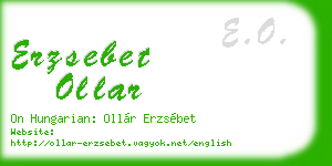 erzsebet ollar business card